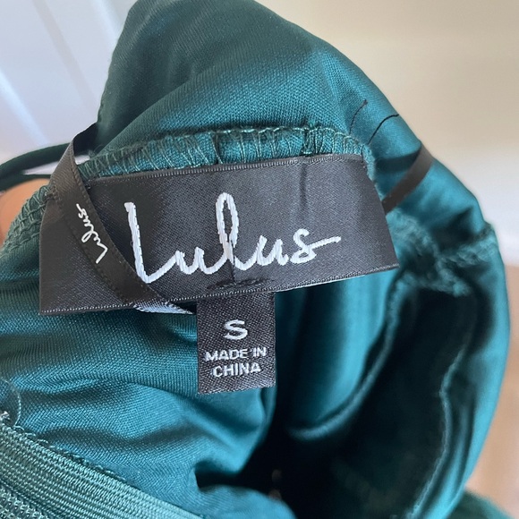 🌲✨🍸Lulu’s Flirting with Desire Forest Green Lace Bodycon Dress - S 🍸✨🌲 - Picture 8 of 8